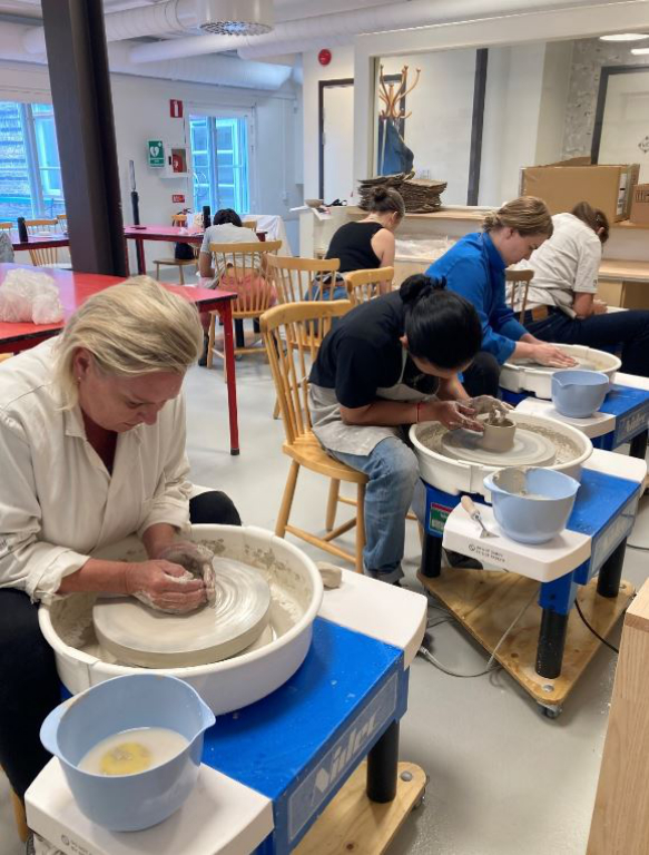Workshop Gustavsbergs Porslinsmuseum:<br> Dreja i verkstan